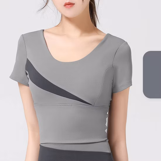 スポーツとフィットネス ランニング 胸パッド付き 速乾性 通気性 ヨガ トップス